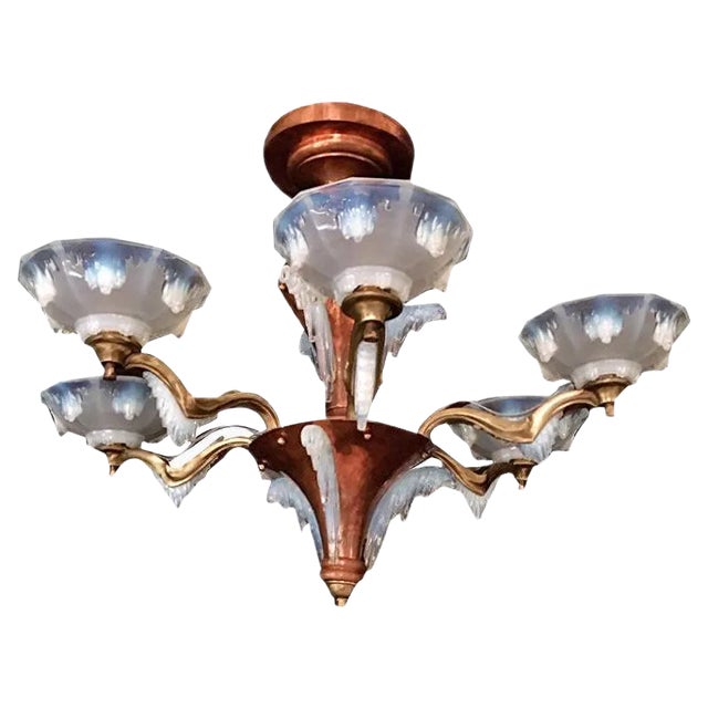 Art Deco French Chandelier For Sale