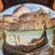 VIETRI Vietri Hand Painted Platter of Venice With a Gondola Waiting in Front of the Doges Palace For Sale - Image 4 of 4