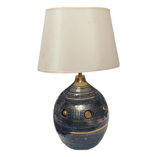 Enamelled Ceramic Lamp by Georges Pelletier, 1970 For Sale