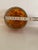Vintage Amber With Red Polkadot MCM Art Glass Rose Bowl For Sale In New York - Image 6 of 7
