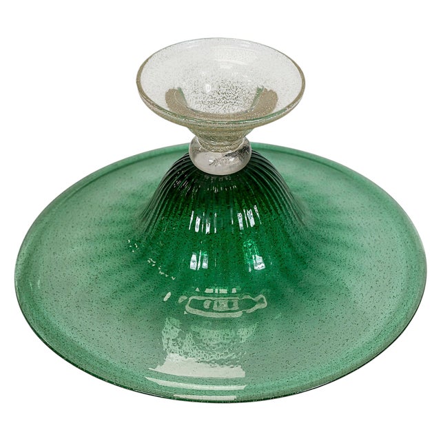 Vintage Italian Murano Glass Vase Centerpiece, 1980 For Sale - Image 4 of 8