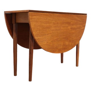 Mid Century Modern Vintage Folding Dining Table in the Style of G Plan Danish Style For Sale