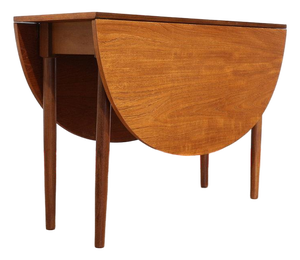 Mid Century Modern Vintage Folding Dining Table in the Style of G Plan Danish Style