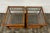 Vintage MCM Style Organic Rattan and Glass Lattice Side Tables End Tables - Pair For Sale - Image 10 of 11