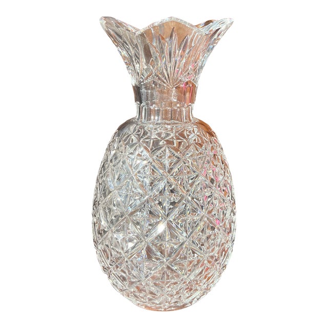 Contemporary Waterford Crystal Pineapple Vase Chairish