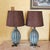 Mid-Century Modern Turquoise Pottery Table Lamps – Mid‑Century Style, 32" - a Pair For Sale - Image 3 of 18