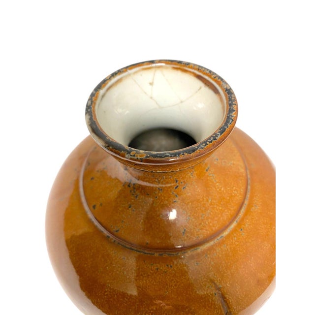 Antique French Porcelain Vase With Rich Copper Color Glaze For Sale - Image 4 of 9