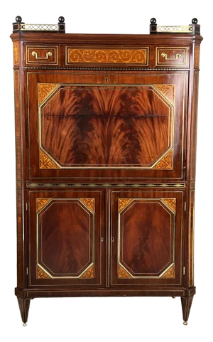 Secrétaire à Abattant D'époque French Louis XVI Style Secretary C. Late 19th Century