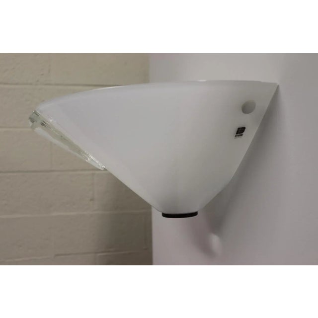 1980s Modern Murano Wall Lamp White Glass For Sale In New York - Image 6 of 13