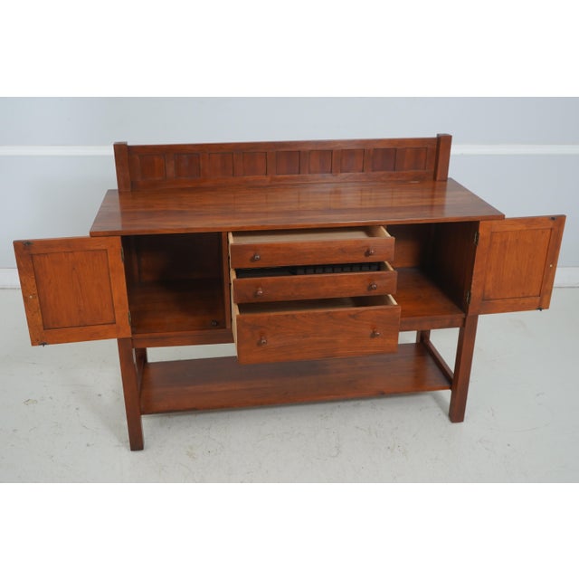 Arts & Crafts Stickley Mission Arts & Crafts Cherry Sideboard For Sale - Image 3 of 18