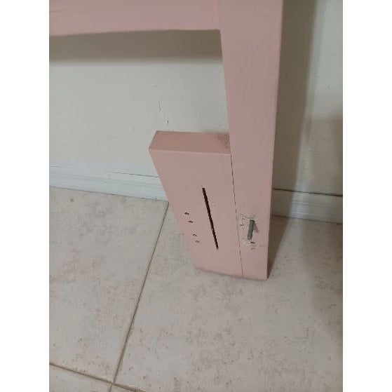 Vintage French Queen Wood Headboard Pink Style: French Color: Pink Dimensions: 60" W 43" H x 1" D