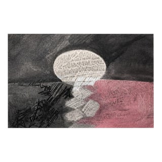 Armando Alves, Abstract Composition, Mixed Media on Paper For Sale