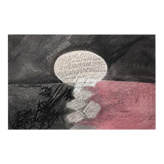 Armando Alves, Abstract Composition, Mixed Media on Paper For Sale