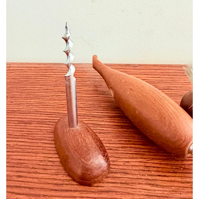 1960s Bird Corkscrew and Bottle Opener in Teak attributed to Arne Basse, 1960s For Sale - Image 5 of 8