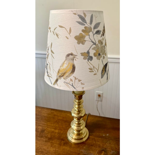 Brass Michael Berman Brass Candle Stick Lamp For Sale - Image 8 of 12