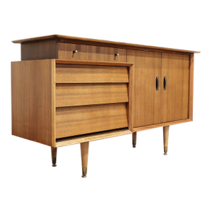 Mid Century Modern Vintage Teak Credenza Sideboard by Beautility Danish Style