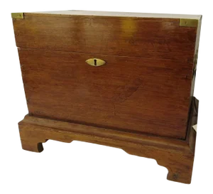 Case Bottle Carrying Box fitted with Original Gilt Decorated Bottles