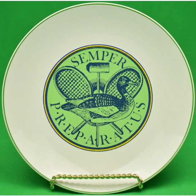 Late 20th Century Set of 6 Vintage Official Preppy Plates For Sale - Image 5 of 7