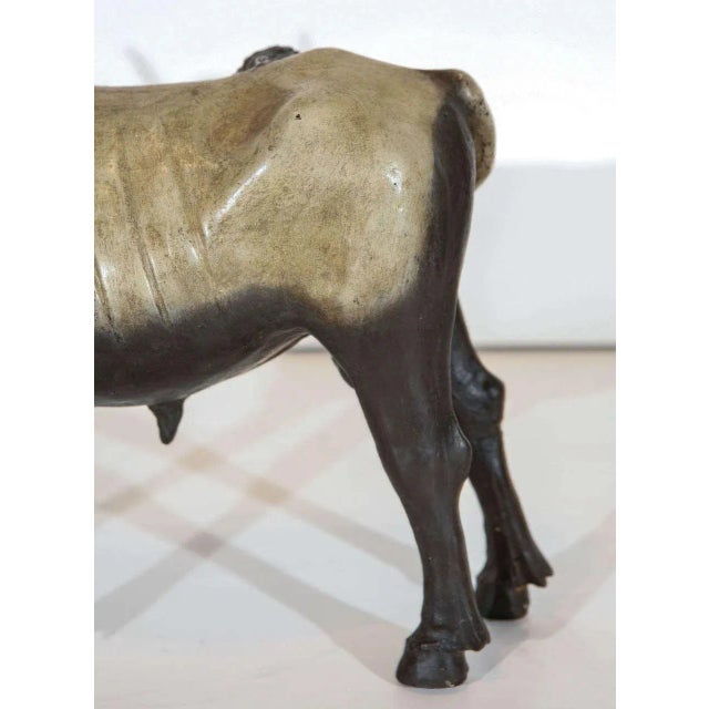 Mid 19th Century Hand-Painted 19th Century Bull Figurine For Sale - Image 5 of 7