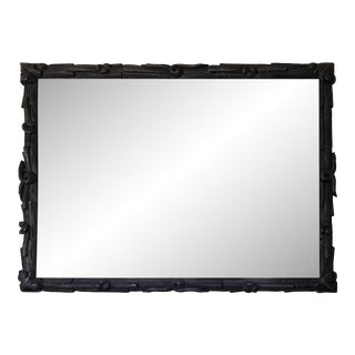 Late 20th Century Wood Carved Mirror For Sale