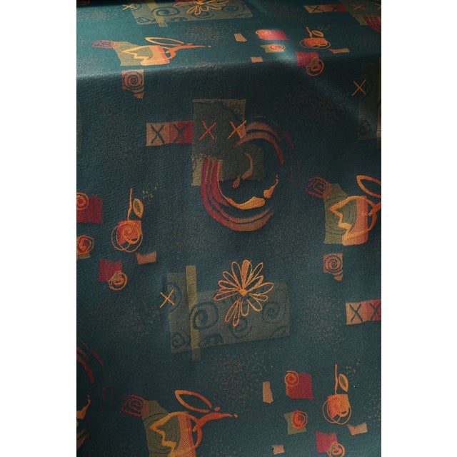 Late 20th Century Green & Orange Fabric by Vico Magistretti, 1980s For Sale - Image 12 of 16