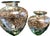 Vintage Statement Hand-Blown Recycled Glass Dimpled Vessels Spain - Pair (14.25" / 11.5") For Sale In Greenville, SC - Image 6 of 18