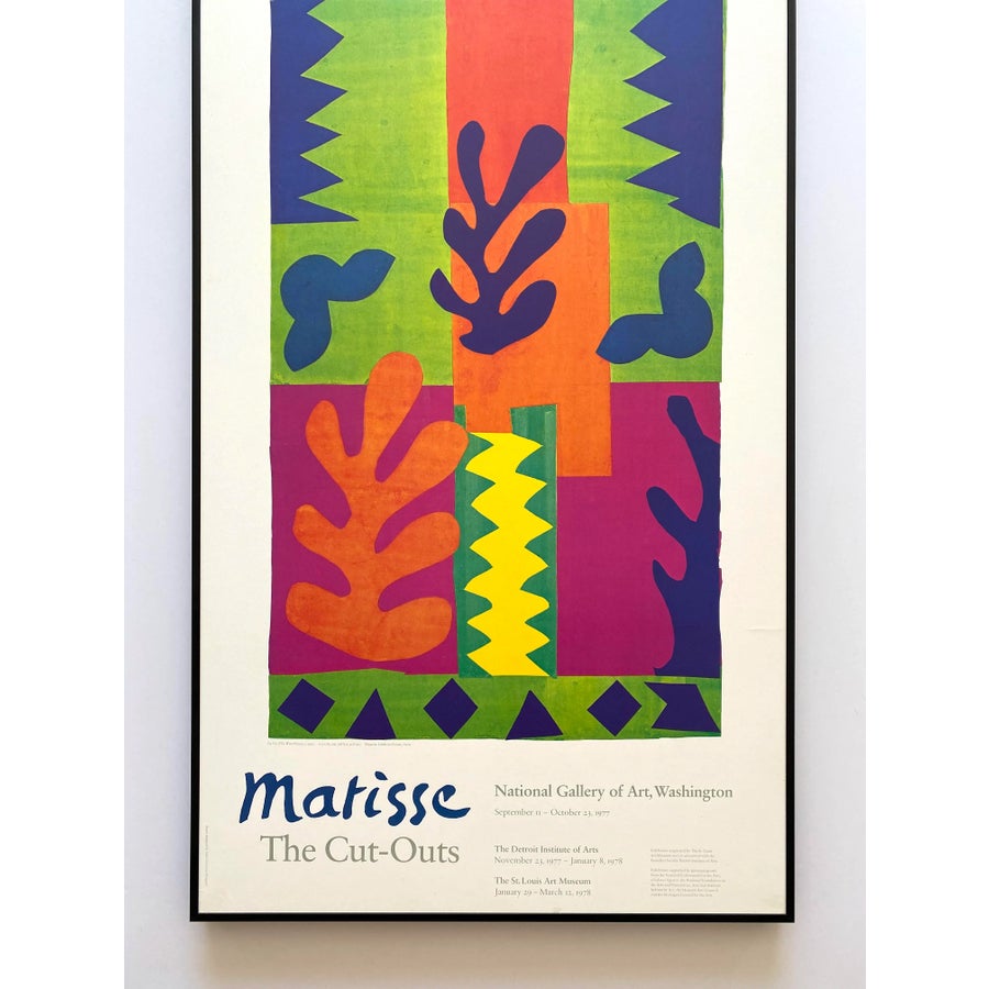 Henri Matisse Vintage 1977 Modernist Lithograph Print Framed Large