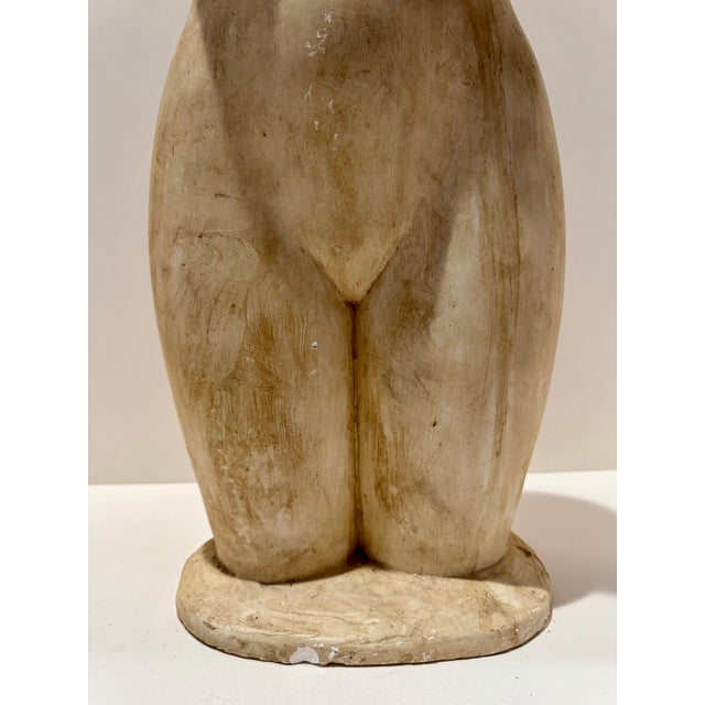 1960s Larry Mohr Female Torso Sculpture in Painted Plaster For Sale - Image 4 of 10
