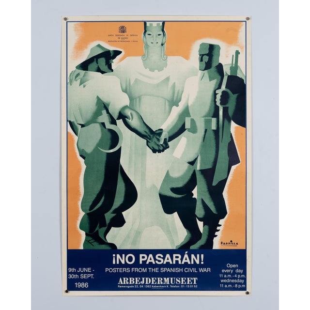 Spanish Civil War Original Exhibition Poster, 1986 For Sale - Image 3 of 9