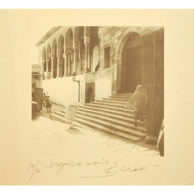 Zitouna Mosque - Tunisiaca - Original Photolithograph by Bettino Craxi - 1996 1996 For Sale - Image 4 of 4