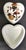 Ceramic Beautiful Heart Shaped Fine Bone China Case With Lid For Sale - Image 7 of 12