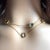 14k Gold Italian Gemstone Station Necklace by Milor 33 Inch Long For Sale - Image 9 of 10