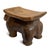 Brown Old Antique Baule Monkey Stool 1920s For Sale - Image 8 of 11