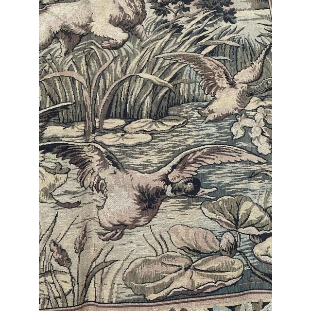 Vintage French Aubusson Style Jacquard Tapestry Panel, 1940s For Sale - Image 11 of 18