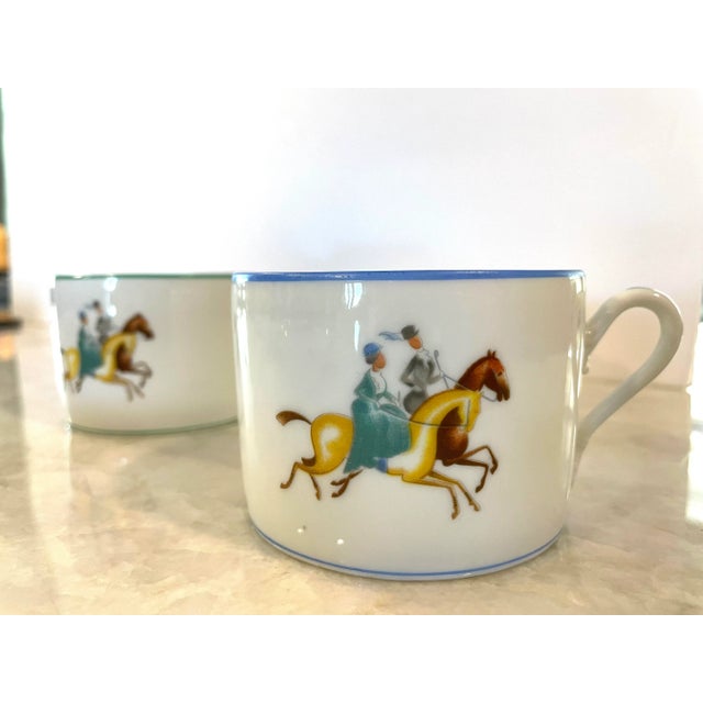 1930s Gio Ponti for Richard Ginori Tea Set with Equestrian Motif- 10 Pieces For Sale - Image 9 of 13