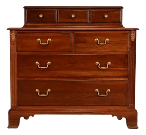 Ethan Allen Georgian Solid Cherry Wood Dresser or Chest of Drawers