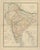 Antique Map of India with Railways Sanctioned by the East India Company, 1858 For Sale - Image 3 of 9
