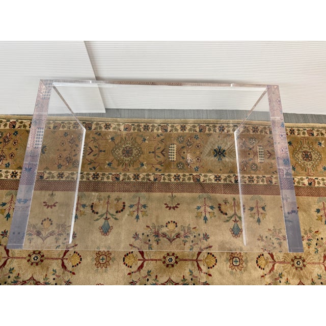 Lucite Coffee Table, Style of Charles Hollis Jones For Sale - Image 10 of 12