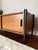 Wood Vintage MCM Teak Media Cabinet/Console With “Exoskeleton” Legs and Sliding Doors For Sale - Image 7 of 12