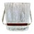 Mid-Century Modern Ice Bucket With Textured Ice Glass, Japan, Circa 1960s For Sale