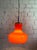 Metal Vintage Orange Glass Pendant Lamp, Germany, 1970s For Sale - Image 7 of 17