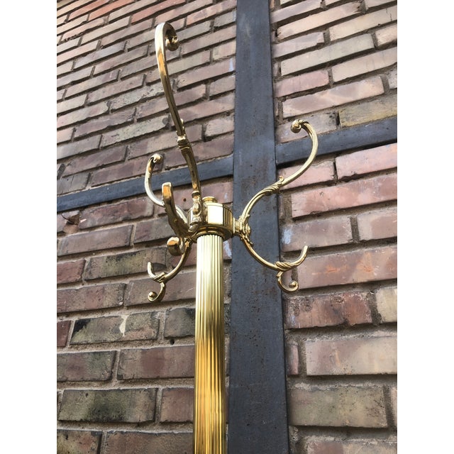 Vintage Italian Brass Coat Rack, 1970s For Sale - Image 3 of 7