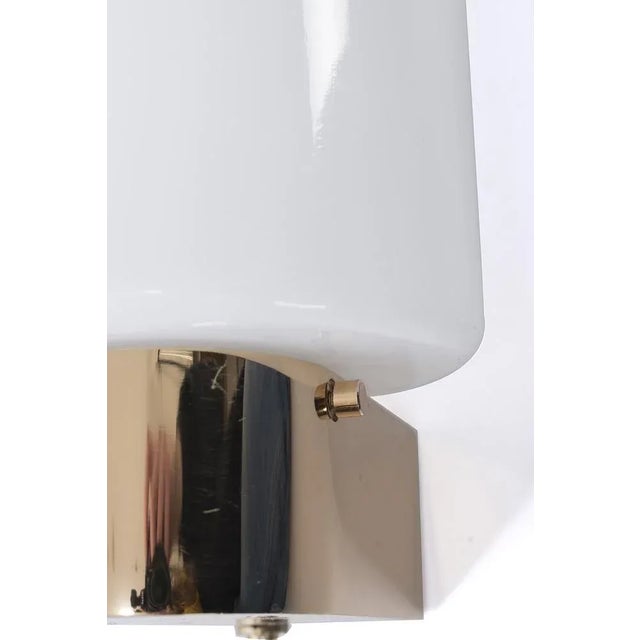 Wall Lamp in White Glass For Sale - Image 5 of 8