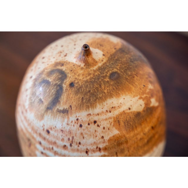 1960s Ceramic Vase in the Manner of Toshiko Takaezu For Sale - Image 10 of 12