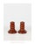Brown Mid-Century Modern Pair of Hand-Turned Wood Candlesticks For Sale - Image 8 of 8