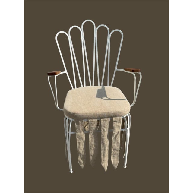 White Iron Garden Chairs attributed to Gio Ponti for Casa Giardino, 1940s, Set of 8 For Sale - Image 4 of 7