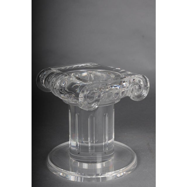 Vintage Hollywood Regency Pedestal Column in Acrylic For Sale - Image 5 of 17