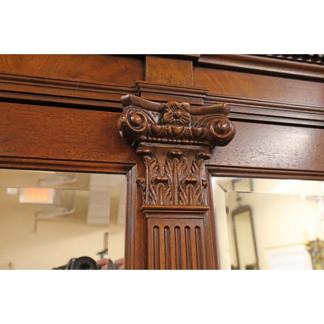 1990 Baker Furniture Stately Homes Mahogany Georgian Style Drop Secretary Desk For Sale - Image 17 of 18