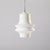 Pendant Lamp in White Glass by Valasske Mezirici, Czechoslovakia, 1960 For Sale - Image 4 of 4