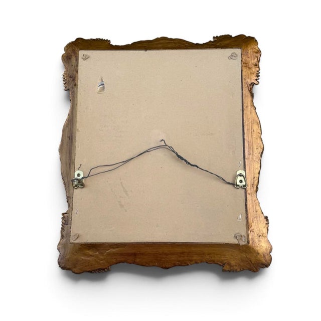 Mid 20th Century Vintage Floral Still Life Painting in Ornate Rococo-Style Gilt Frame For Sale - Image 5 of 5